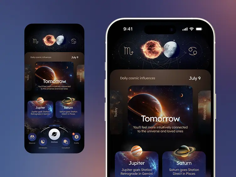 澳门开奖星空主题APP界面展示