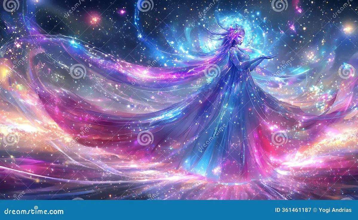 澳门开奖星空女神幻想插画